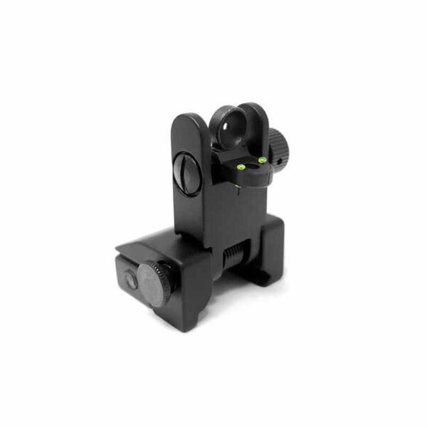 F3F Iron Sights Front and Rear Flip Up Folding Sights With Fiber For AR15