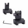 F3F Iron Sights Front and Rear Flip Up Folding Sights With Fiber For AR15